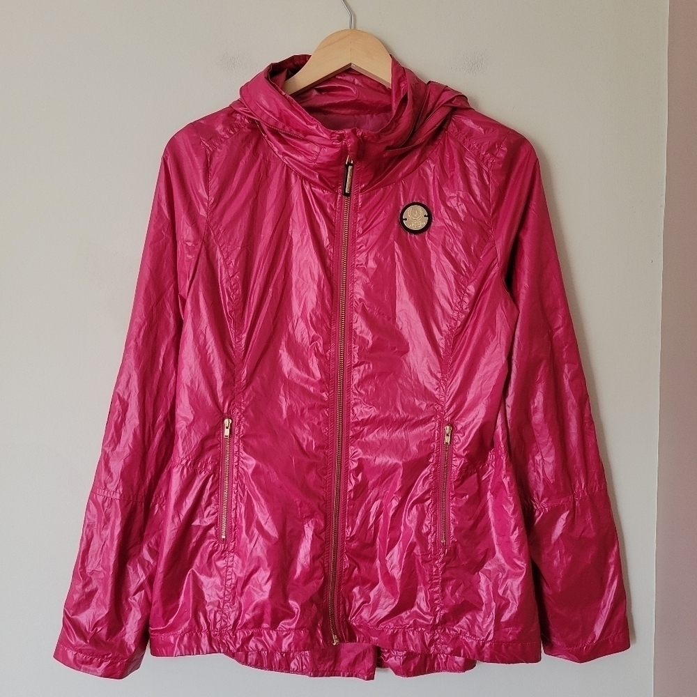Noel Asmar Equestrian Womens Lightweight Windbreaker Jacket Pink Size XS